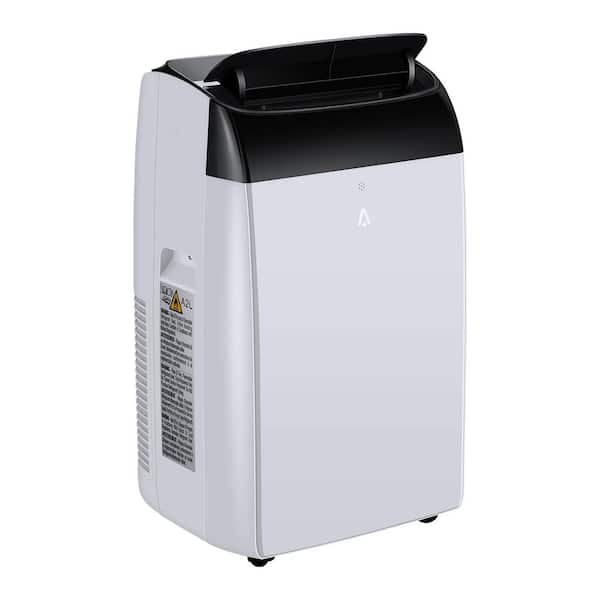 12000 BTU (DOE) 8150 BTU(SACC) Portable Air Conditioner Cools 550 Sq. Ft with Cooling, Dehumidifier, Fan, Timer in White