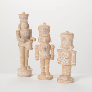 8.5 in.  9.5 in. and 11 in. Christmas Nutcracker Figurine Set of 3