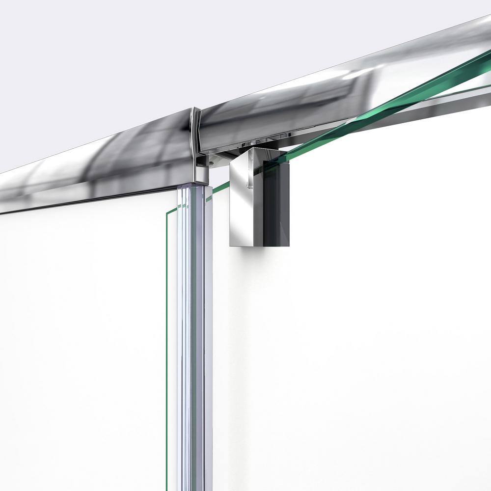 Flex Chrome Semi-Frameless Pivot Tub Door 56-60" W x 58" H