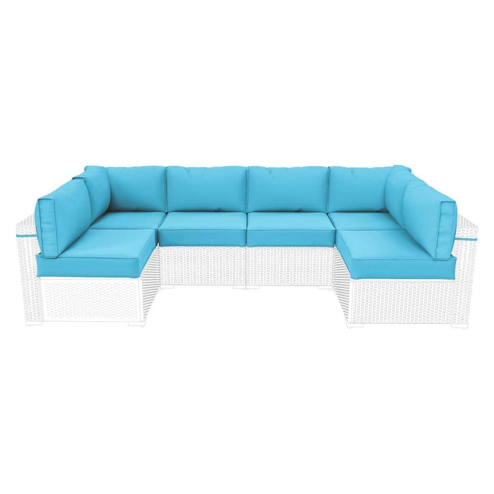 Waterproof Outdoor Replacement Cushions, 14-Piece UV-Protection Patio Secti