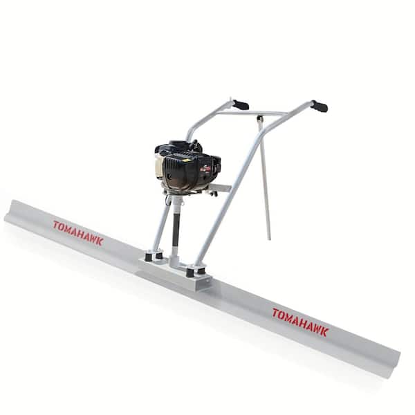 Tomahawk Power Power Screed Concrete Finishing Float 10 ft. Blade Board and 37.7 cc Gas Vibrating Motor Tool