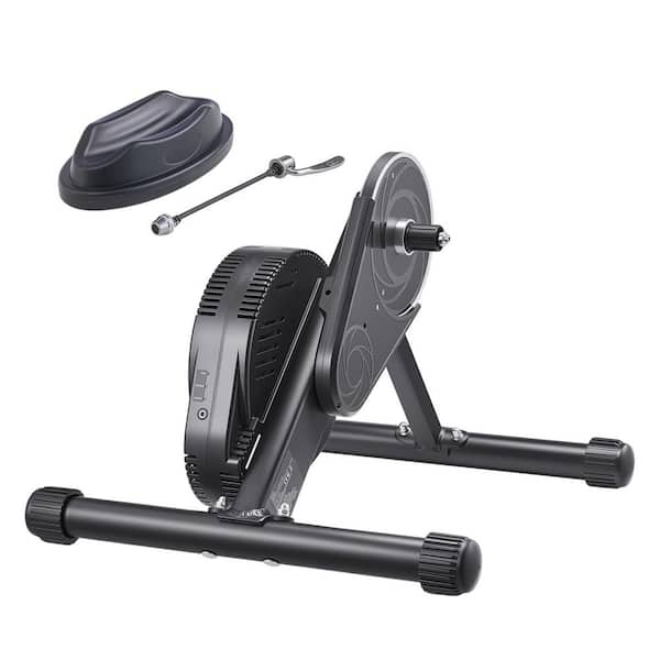 Indoor Bike Trainer Stand, 1-13 Levels, for 26-29 in. and 700C Bikes, with Front Wheel Riser Block, Zwift Compatible