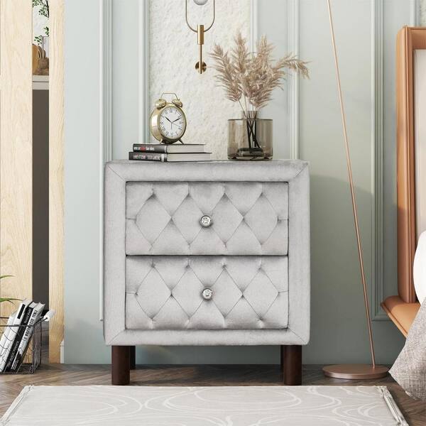 velvet bedside cabinets