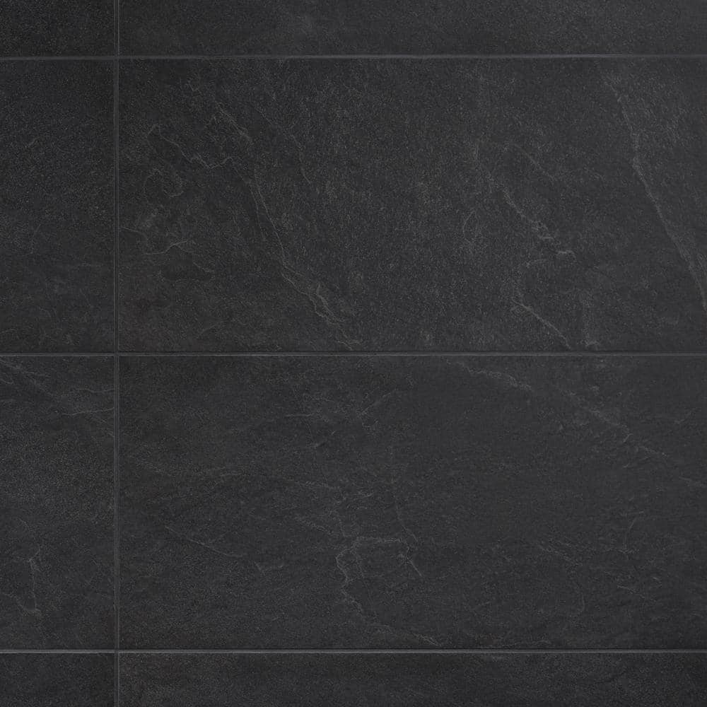 Ivy Hill Tile Monolith Charcoal Black 11.81 in. x 23.62 in. Matte