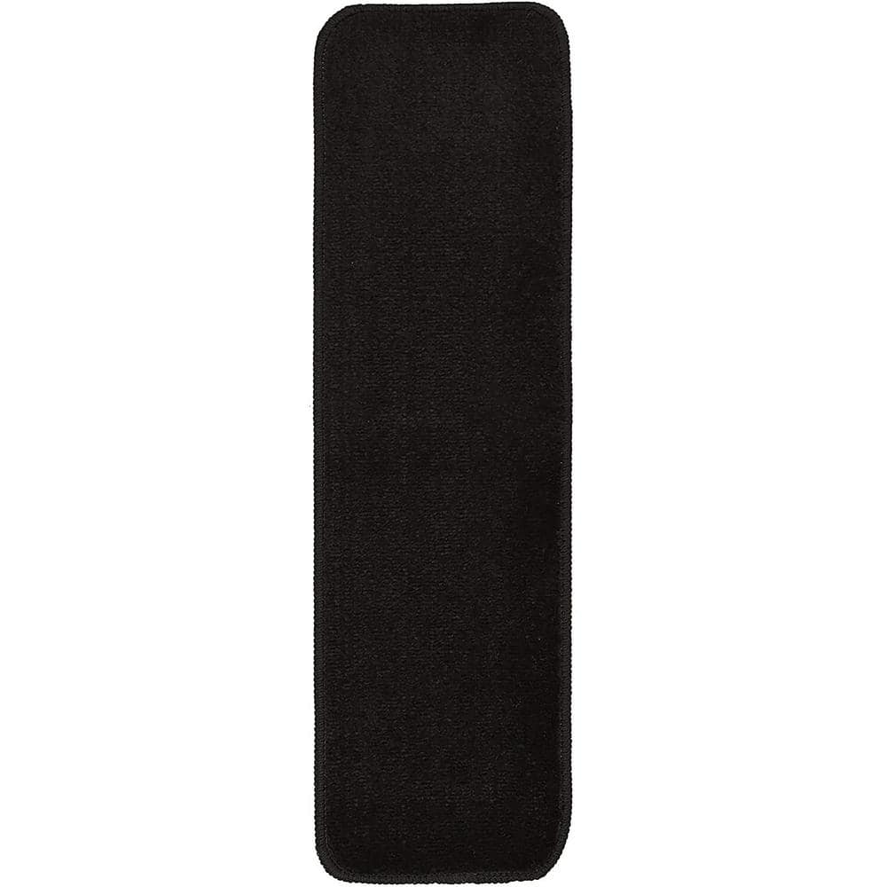 Comfortable Collection Black 7 inch x 24 inch Indoor Carpet Stair Treads Slip Resistant Backing (Set of 3) price history on PriceWatchPro