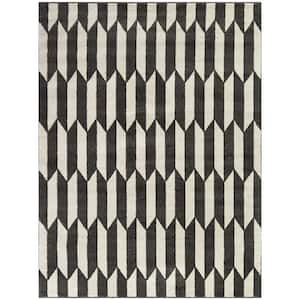 Judith Charcoal 5 ft. x 7 ft. Geometric Area Rug