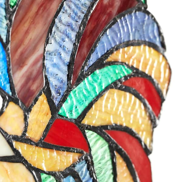 STAINED GLASS BIRD - Rooster store on Driftwood - original and unique