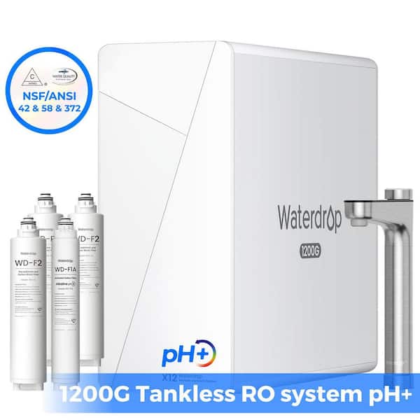 X12 Alkaline pH+RO System, NSF/ANSI 58 and 372 Certified, 11-Stage, Includes 3 WD-F2 and 1 WD-F1A Filters, 2-Year Supply