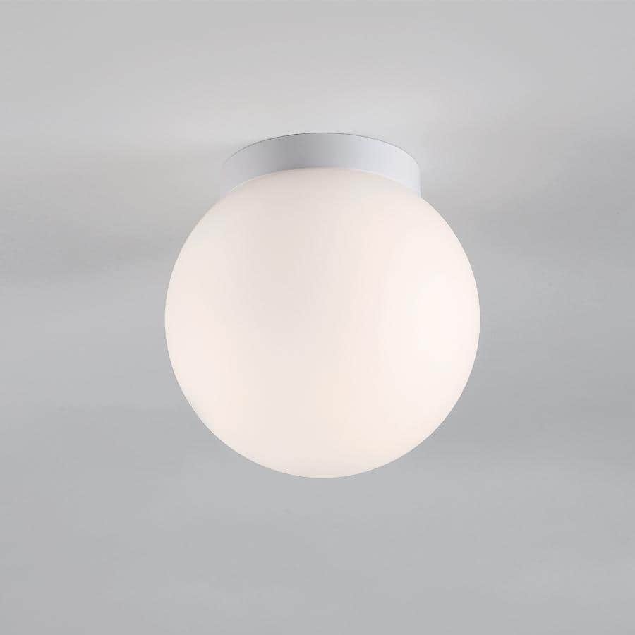 Elysian 9" White Opal Glass LED Globe Light for Indoors & Outdoors