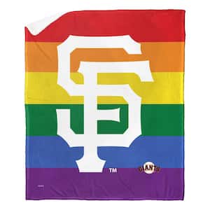 MLB Sf Giants Pride Series Silk Touch Sherpa Multicolor Throw