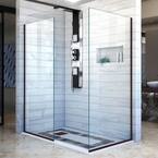 DreamLine Linea 30 in. x 30 in. x 72 in. Semi-Frameless Corner Fixed ...