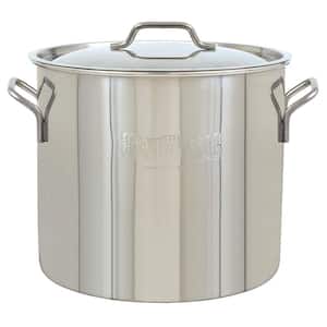 20 qt. Stainless Steel Stock Pot with Domed Lid