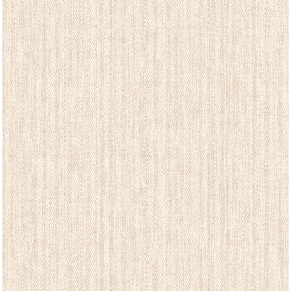 A-Street Prints Chiniile Blush Pink Linen Texture Wallpaper Sample