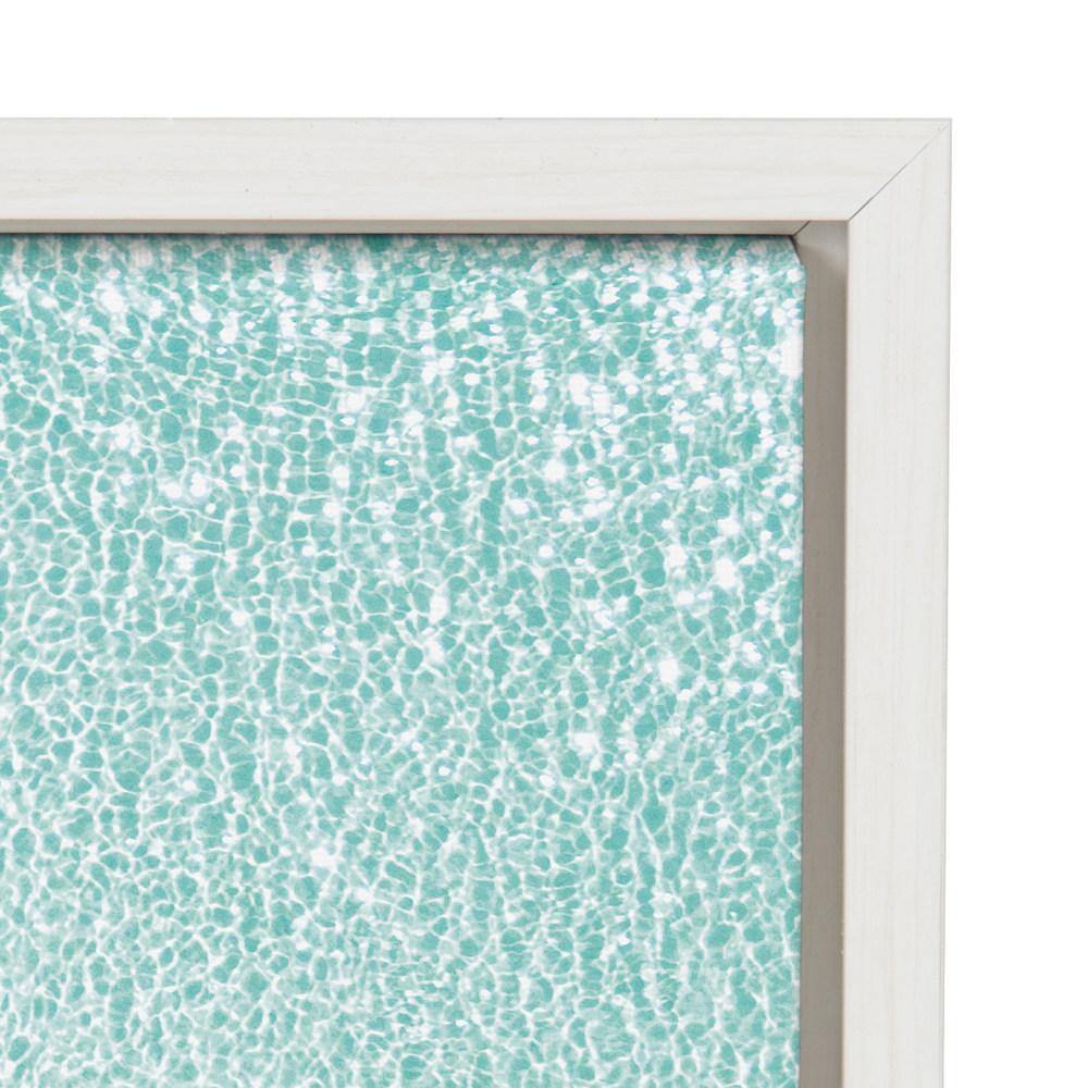 Turquoise Beach Aerial View Framed Canvas Print