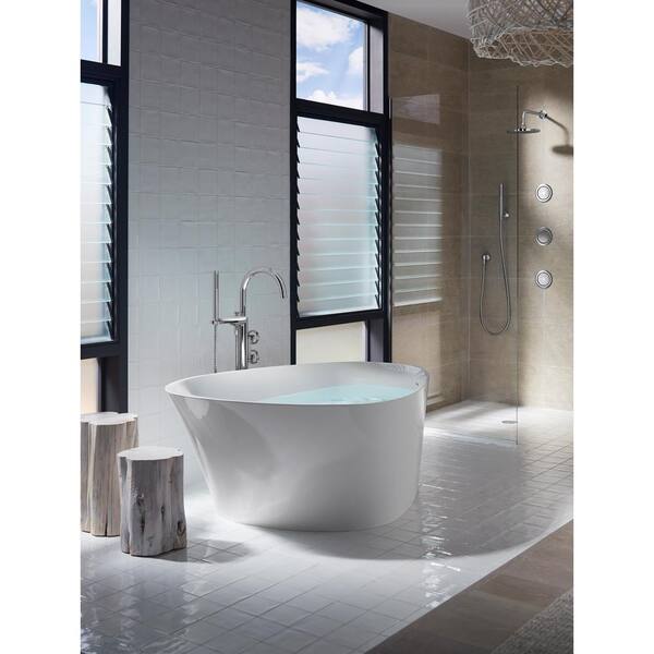 KOHLER WaterTile Round 27-Nozzle 1-Spray Patterns 1.0 GPM 4.875 in. Wall Mount Fixed Shower Head in Vibrant French Gold