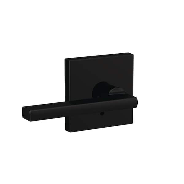 Schlage Custom Latitude Matte Black Combined Interior Door Handle