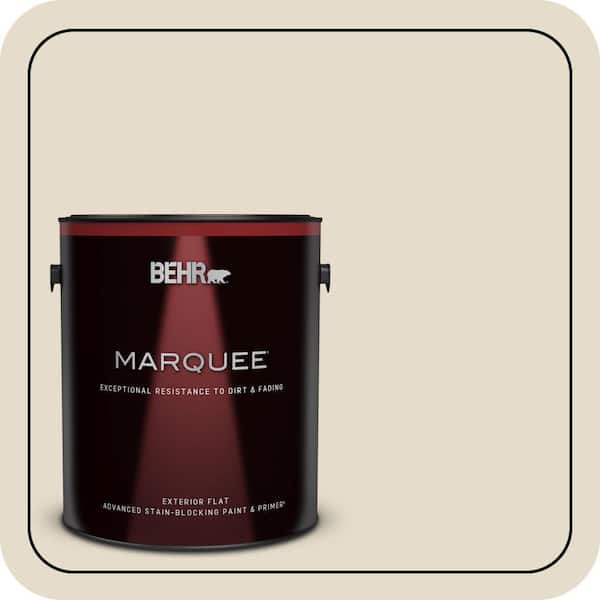 BEHR MARQUEE 1 gal. #ECC-21-1 Desert Plain Flat Exterior Paint & Primer