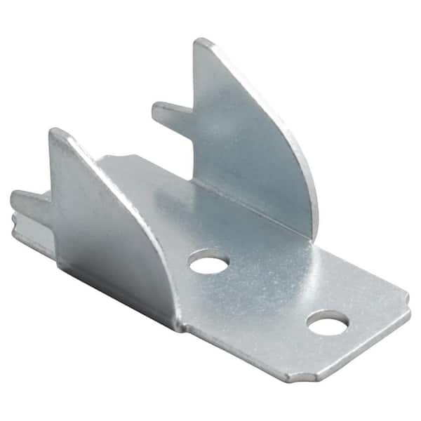 Unbranded Double Curtain Rod Brackets in Zinc (2-Pack)