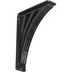 Ekena Millwork 2 In. X 15 In. X 12 In. Wrought Iron Triple Center Brace Tristan Bracket - View #10