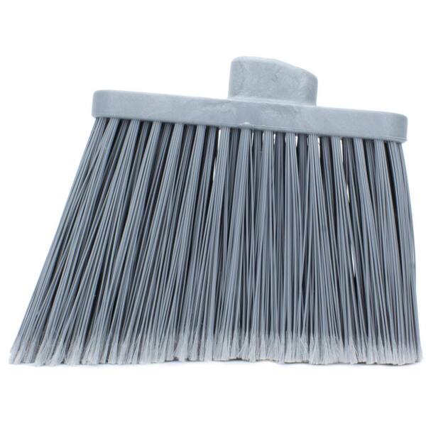 CFS Brands 36867EC23 Sparta 12 in. Gray Polypropylene Flagged Upright Broom Head (12-Pack) - 1