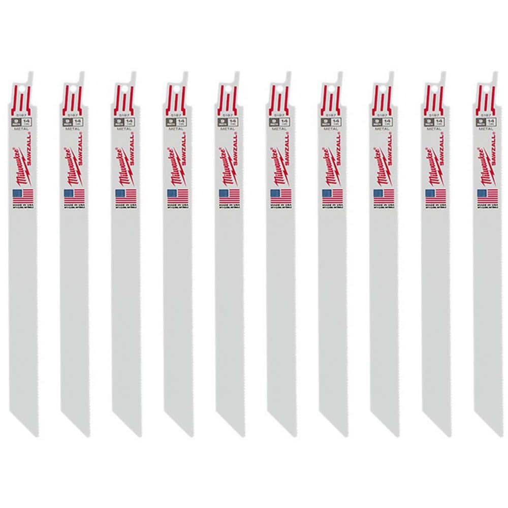 9 in. 14 TPI Medium Metal Cutting SAWZALL Reciprocating Saw Blades (10-Pack) price history on PriceWatchPro