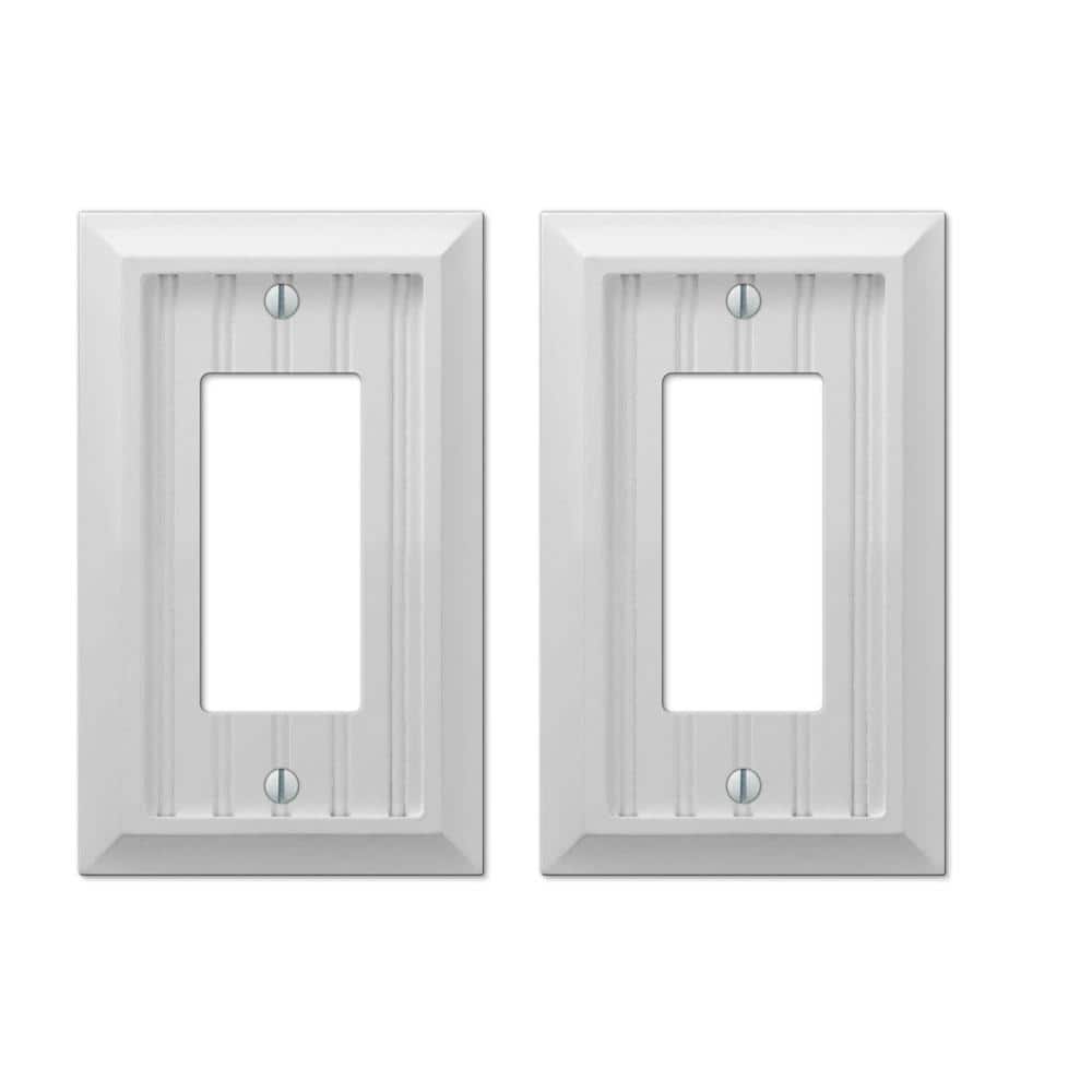 Cottage 1 Gang Rocker Composite Wall Plate - White (2-Pack) price history on PriceWatchPro