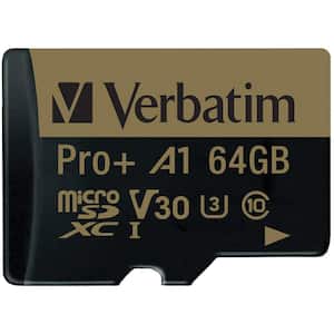 64 GB Pro Plus 666X MicroSDXC Memory Card with Adapter