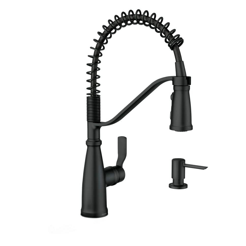 MOEN Nolia Single-Handle Pre-Rinse Spring Pulldown Sprayer Kitchen ...