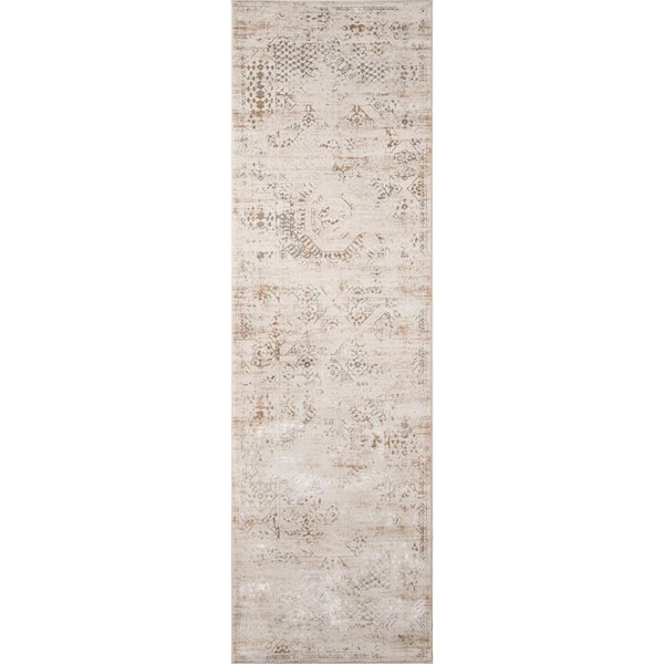 Momeni Juliet Beige 2 ft. x 8 ft. Indoor Runner Rug