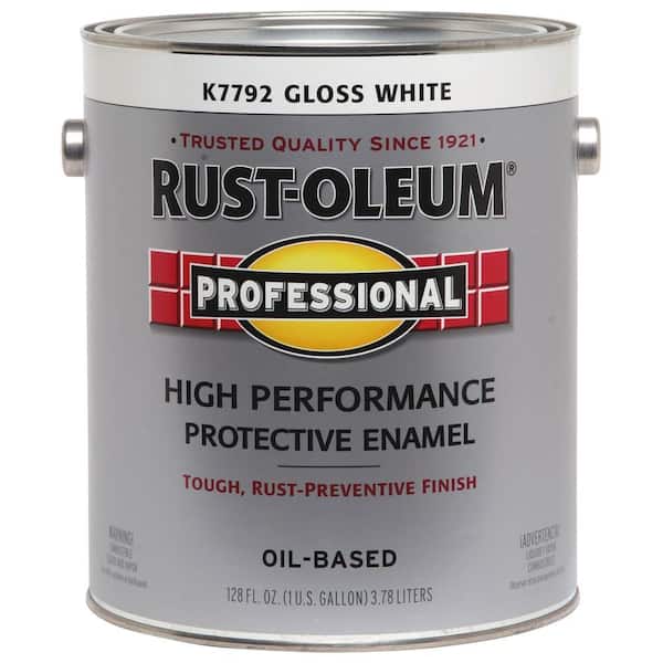 Rust-Oleum Professional Gloss White Interior/Exterior Oil-based Industrial  Enamel Paint (1-Gallon) in the Industrial Enamel Paint department at
