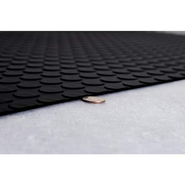 BLT G-Floor Garage Floor Runner Mat 30”x17' Ribbed Pattern Black