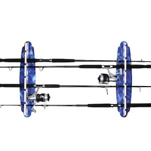 Reel Salty Waterproof 11 Fishing Rod Wall/Ceiling Rack - Deep Blue