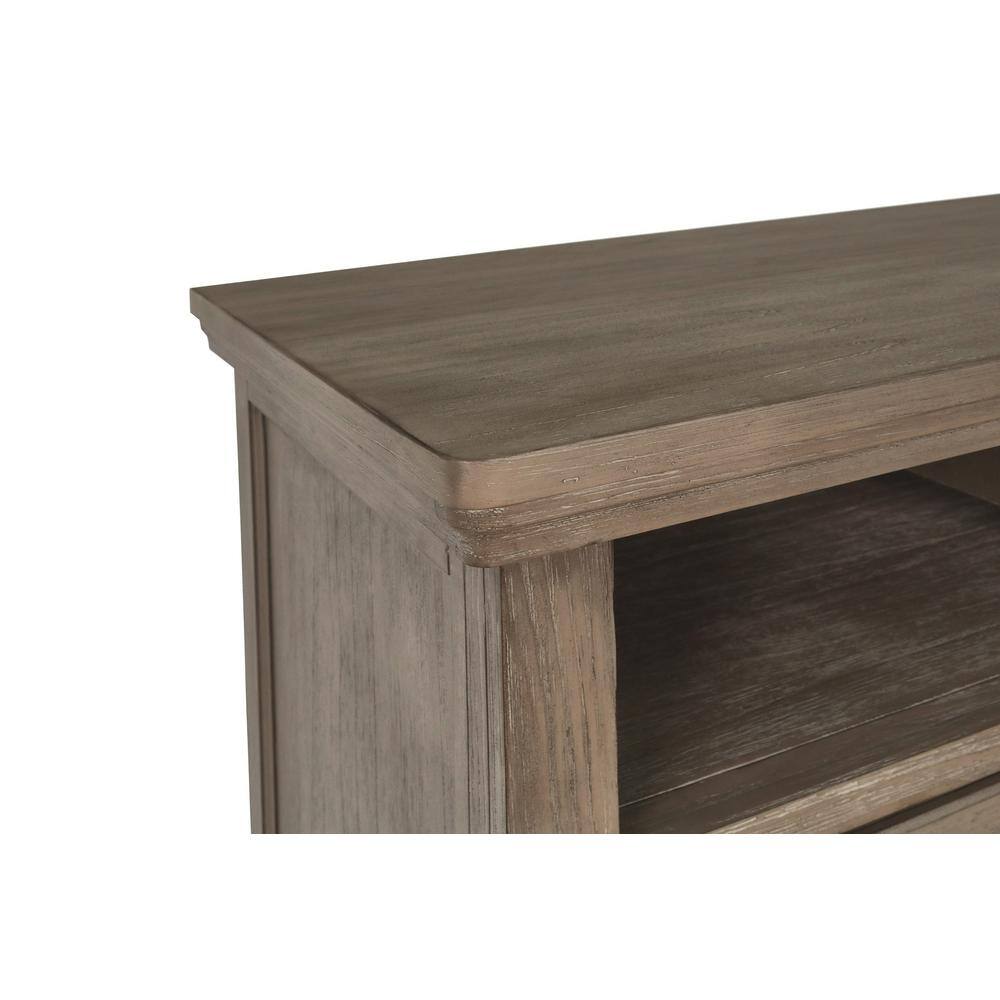 Allegra 45" Brown Wood Media Console with Cabinet
