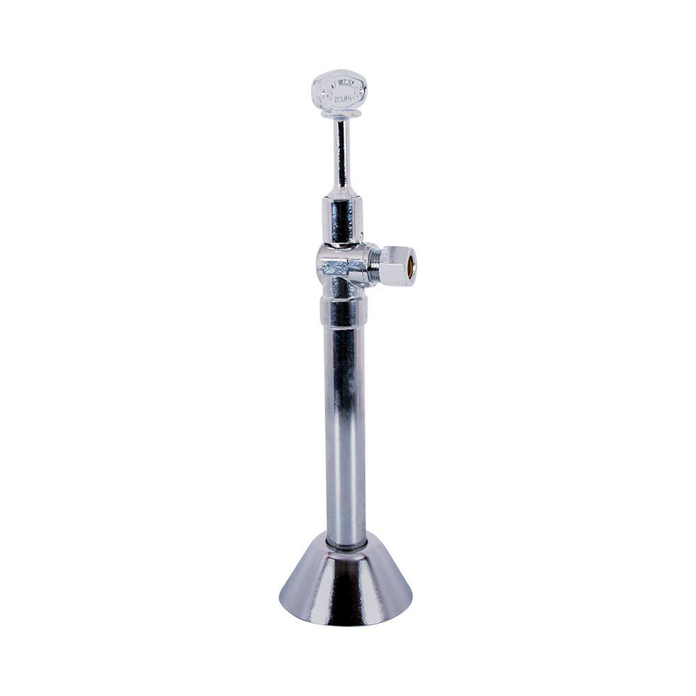 1/2 in. SWT x 3/8 in. Comp Water Supply Stop Valve with Quarter Turn Loose Key; Lead Free Chrome Plated Brass price history on PriceWatchPro