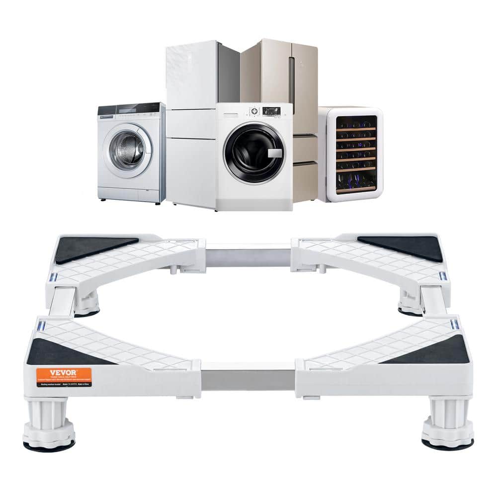 VEVOR 15.16 in. W Universal Laundry Pedestal Washing Machine Base White