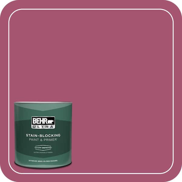 BEHR ULTRA 1 qt. #110B-6 Cran Brook Extra Durable Semi-Gloss Enamel Interior Paint & Primer