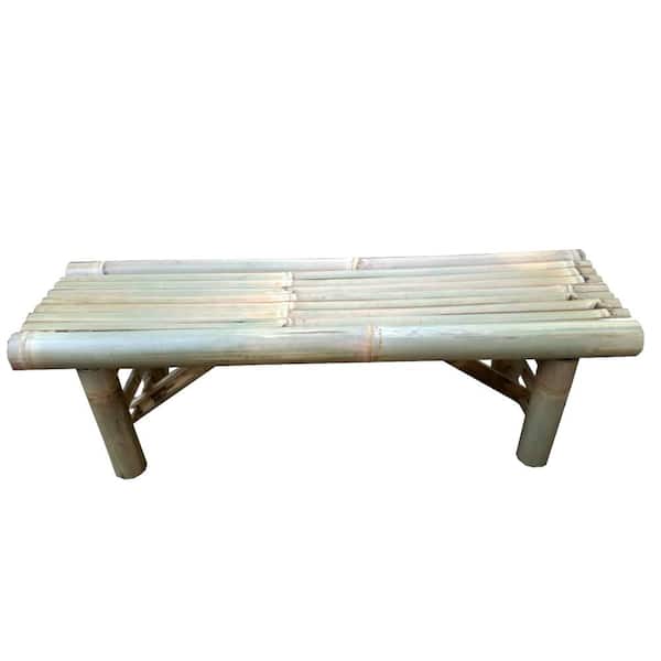 MPG 48 in. Foldable Natural Bamboo Flat Bench