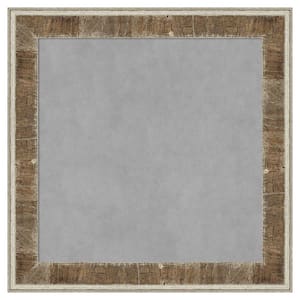 Farmhouse Brown Narrow 25 in. x 25 in. Framed Magnetic Board