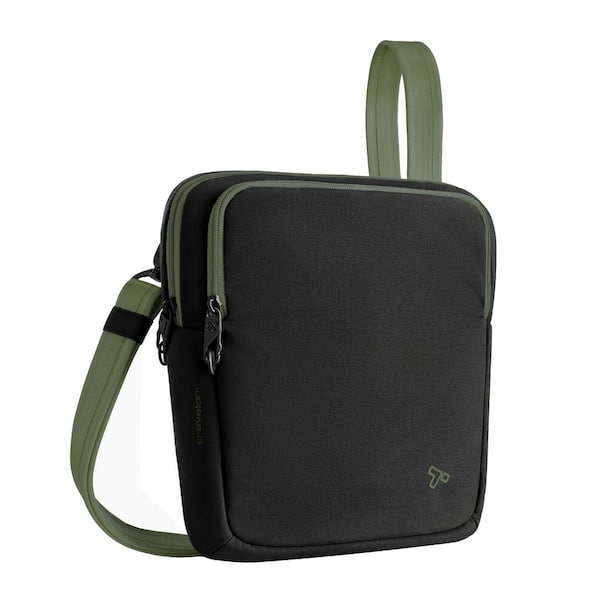 Travelon Anti-Theft Black The Voyages Slim Crossbody Tote Bag