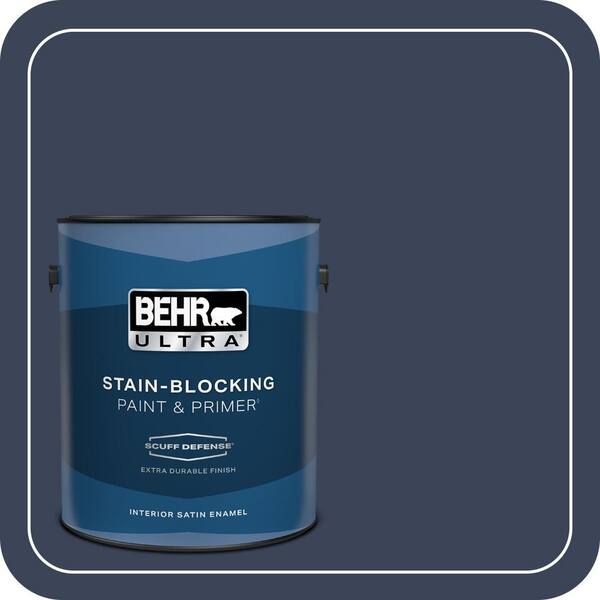 BEHR ULTRA 1 gal. #600F-7 Soulful Music Extra Durable Satin Enamel Interior Paint & Primer