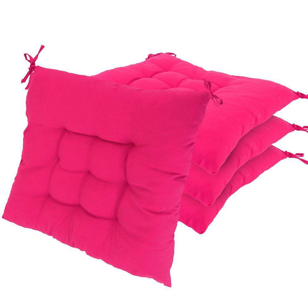 Thickened Non-Waterproof Pink Square Outdoor Seat Cushion (4-Pack) price history on PriceWatchPro