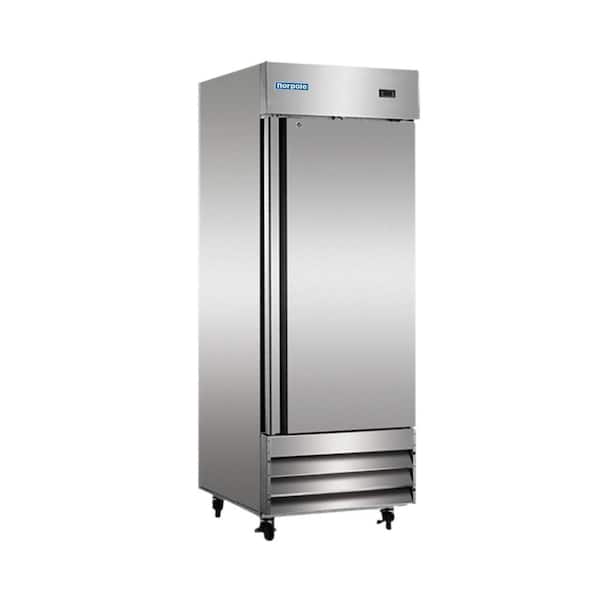 Norpole 23 cu. ft. Single Door Commercial Upright Reach-In Freezer in Stainless Steel