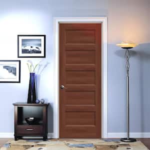 32 in. x 80 in. Conmore Amaretto Stain Smooth Solid Core Molded Composite Interior Door Slab