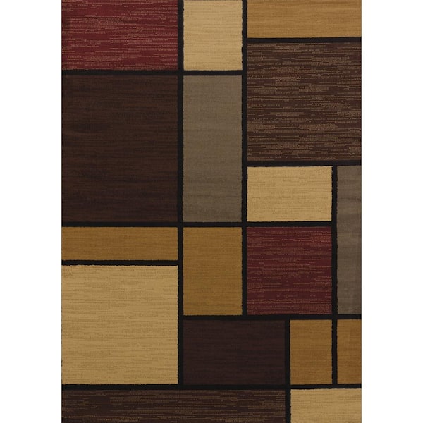 United Weavers Affinity Rhombus Multi 7 ft. 10 in. x 10 ft. 6 in. Area Rug