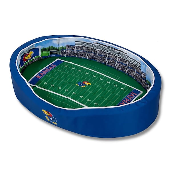 StadiumSpot University of Kansas M Football Stadium Pet Bed