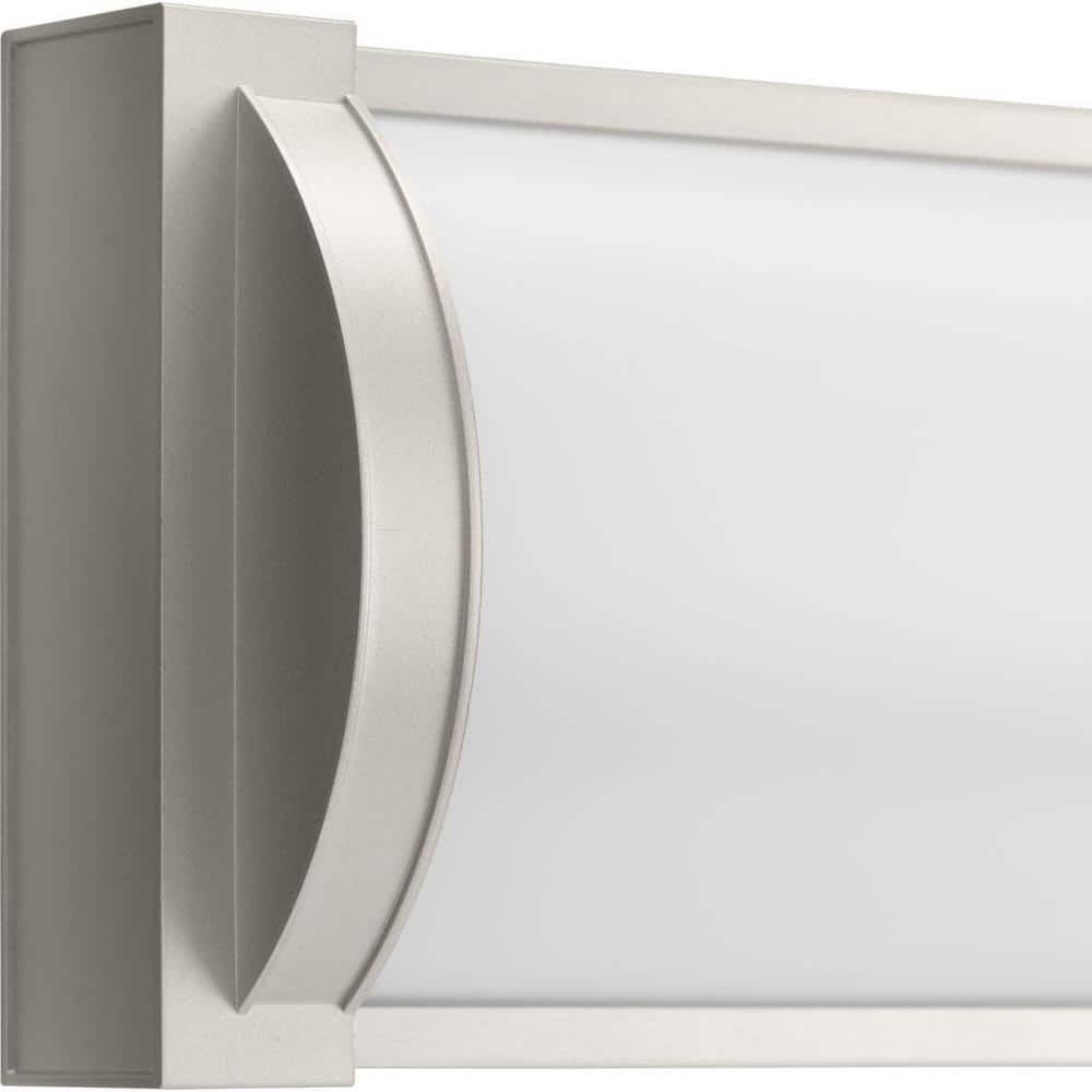 Barril 24" Brushed Nickel LED Linear Vanity Light with Acrylic Shade