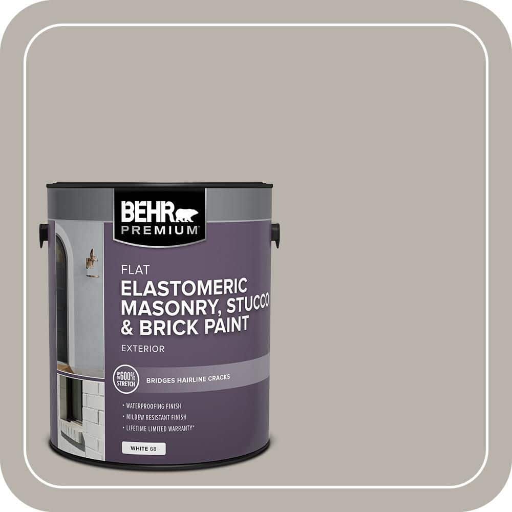 BEHR PREMIUM 1 gal. #MS-84 French Gray Elastomeric Masonry, Stucco