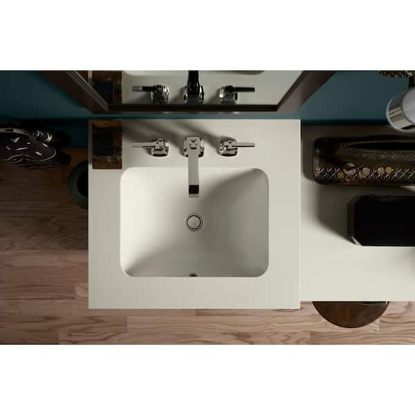 KOHLER Caxton 20-1/2 in. Rectangle Undermount Bathroom Sink in White