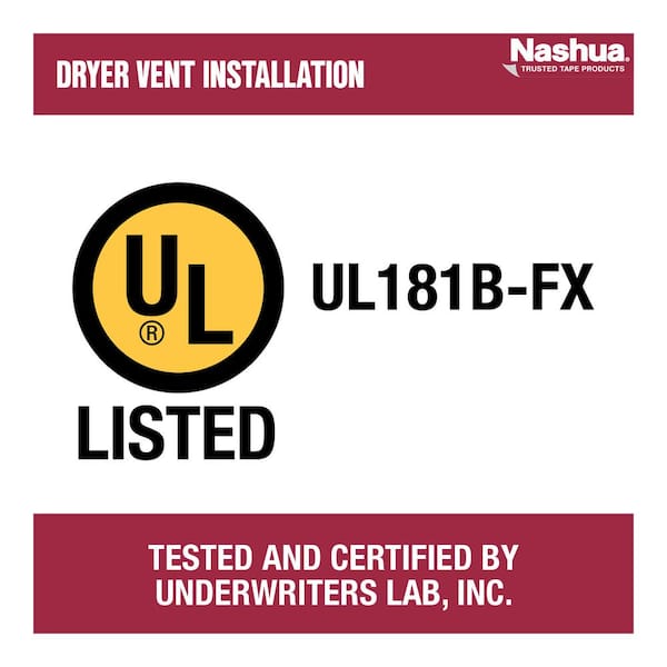 1.89 in. x 30 yd. Dryer Vent Installation Air Duct Accessory Duct Tape