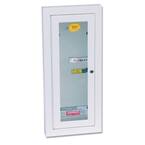 18 in. H x 9 in. W x 5 in. D 5 lb. Heavy-Duty Steel Semi-Recessed Fire Extinguisher Cabinet with Keyed Steel Cam Lock